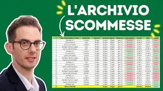 Excel per le scommesse sportive - Come creare un archivio scommesse