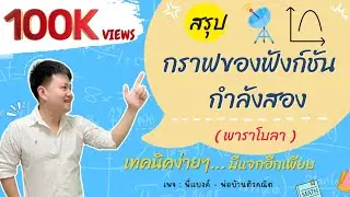 กราฟของฟังก์ชันกำลังสอง (พาราโบลา) | คณิต ม.3