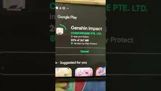 Downloading genshin impact update in android