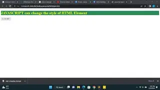 Styling Text in HTML with JavaScript: A Beginner's Guide |CHANGE THE STYLE USING JAVASCRIPT|TUTORIAL