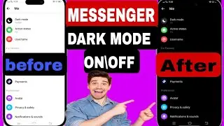 Messenger Dark mode : How To Enable Dark Mode on Facebook Messenger 2019 (Hindi/English)
