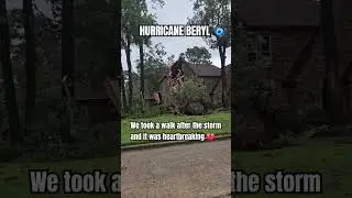 Hurricane Beryl 🌀 Truly Devastating #hurricane #beryl  #texas #storm #shorts #earth #viral