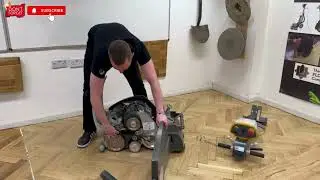 How to Take Apart a Cobra 09 Belt Sander Wood Floor Sanding Machine