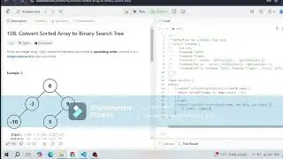 Leetcode.108. Convert Sorted Array to Binary Search Tree problem for Interview #leetcode108 #easy