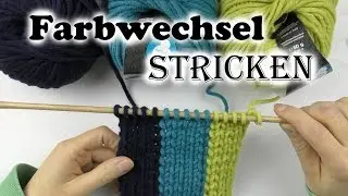 Knitting color changes ✽ Ball changes ✽ Knitting patterns with color changes ✽ AnnCooki