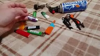 Виды источников огня - спички, зажигалки, горелки и огнива.