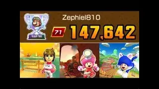 Mario Kart Tour - RANKED Waluigi Cup 147k (Mii Tour Part 2)