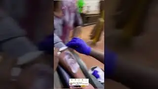 Dad putting tattoos 🥰😍🤩#shorts #trending #awesome #tatoo #tatoomakingonhand #viral #awesomevideo