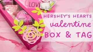 Hersheys's Hearts Valentine Box and Tag - Free Cut Files & Templates | Valentines Series #1
