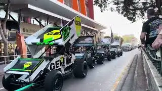 Darwin Chariots Of Thunder Sprintcars Mitchell Street Motorcade