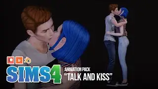 Animation pack TALK and KISS - Blender Machinima Sims 4