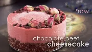 Raw Chocolate Beet Cheesecake // Vegan // GF