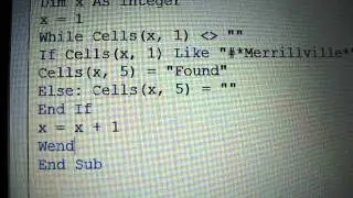Microsoft VBA While...Wend Statement Using Like & And Operators with Wildcard Characters