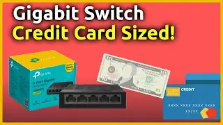 Credit card sized gigabit switch - TP-Link LS1005G #shorts