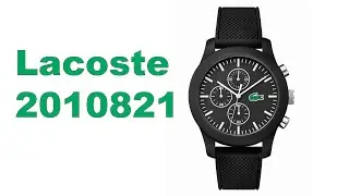 Lacoste 2010821 Chronograph Black Resin Case Watch