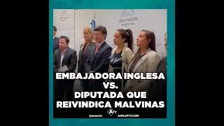 Embajadora inglesa vs. Diputada que reivindica Malvinas