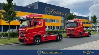 2 MERCEDES-BENZ ACTROS | PROCESS VIDEO | Paint shop Gouweleeuw