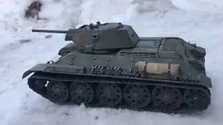 Танк Т-34/76 1942 СТЗ   1:16     Весь из Металла! Видео 5