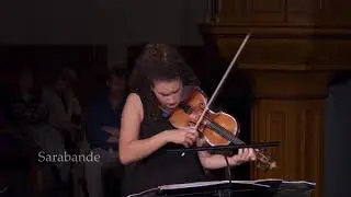 J.S.Bach Sarabande  BWV 1004 Liza Ferschtman violin