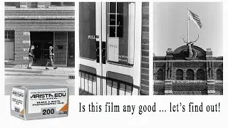 Is Arista EDU Ultra 200 black & white film any good? I find out with my Nikon FM10 in a small town!