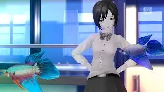 『初音ミク 4K 60 FPS』 モノクロ∞ブルースカイ  Monochrome∞Blue Sky【PDA-f Off Vocal Ver.】
