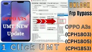 OPPO A3s Password Unlock By Umt 2024 | Oppo A3s ( Cph1803 & Cph 1805 & Cph1853 ) #fyp