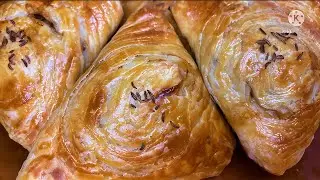 ДОМАШНЯЯ САМСА В ДУХОВКЕ‼️ХРУСТЯЩАЯ САМСА ИЗ БЕЗДРОЖЖЕВОГО ТЕСТА‼️