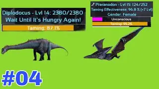 Tame - Pteranodon + Diplodocus Ark Mobile  | Hero Gaming Yt 
