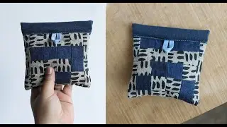 Snap/flex pouch using a measuring tape
