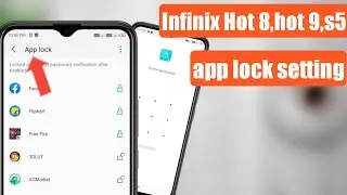 how to lock app on infinx hot 8 & hot 9 |infinix hot 8 app lock setting |app lock on infinix hot 9 |