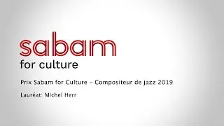 Michel Herr - Prix Sabam for Culture - Compositeur de Jazz 2019