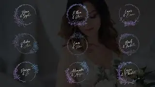 Wedding Titles - Circular Frames