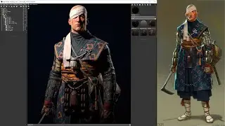 Shinobi | Game Character | Part 7 | Texturing | Substance Painter