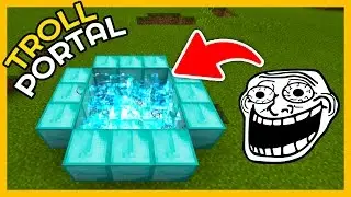 Troll Diamond Portalı Nasıl Yapılır - Minecraft PE iOS, Android, Windows 10 MCPE