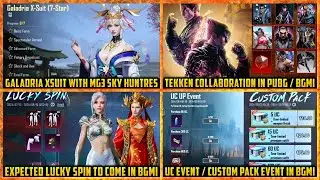 🔴 GALADRIA X SUIT 1 to 7 Star FULL LOOK | Next Prize path in BGMI | Upcoming UC event and Lucky spin