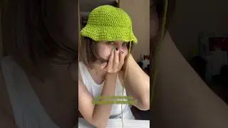 Панамка жабка и мысли о творчестве #вязаниекрючком #левша