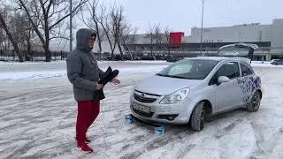 Универсальный Сплиттер на передний бампер OPEL CORSA