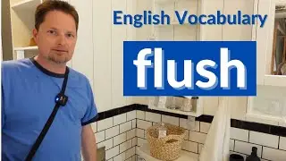 Learn English Vocabulary /TOILET SEAT/ TOILET LID /FLUSH / American pronunciation