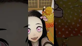zenitsu dancing with nezuko & mitsuri 