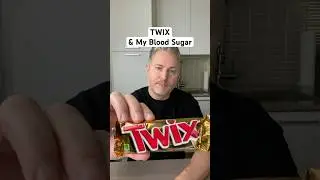 Twix candy bar and my blood sugar. 