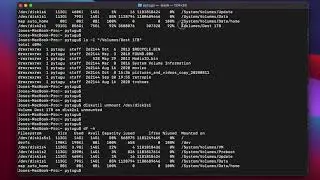 Mac OS Terminal - diskutil