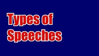 Types of Speech