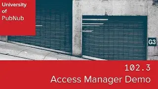 UP102.3: Implementing PubNub Access Manager