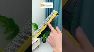 2 In 1 Long Handle Wiper Stiff Bristle Floor Brush