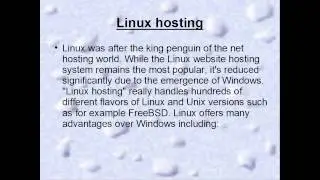 Advantages and disadvantages of linux and window hosting