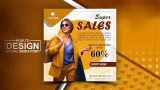 How to Social Media Post Design - Photoshop cc