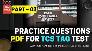 TCS TAG TEST - Coding Questions | Questions Asked in TCS  | Practice PDF Set |  Part - 03