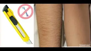 remove HAIR on LEGS WITHOUT SHAVING how to make a razor with your own hands