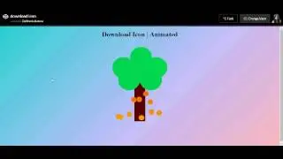 How to pure css that - download icon with animation (or a tree!)