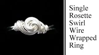 Easy Jewelry Tutorial : Rosette Swirl Wire Wrapped Ring